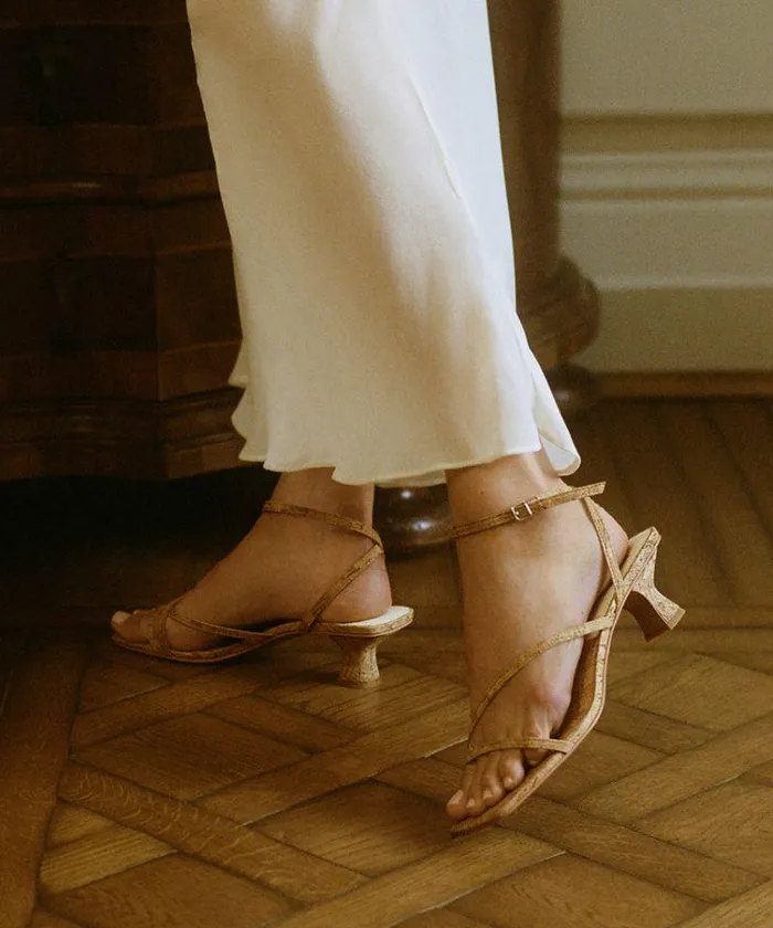 Heels Shop Dolce Vita Baylor Heels Natural Cork Stella Natural Cork Heeled Sandals Natural Cork