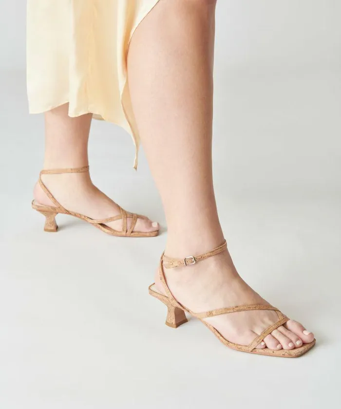Heels Shop Dolce Vita Baylor Heels Natural Cork Stella Natural Cork Heeled Sandals Natural Cork