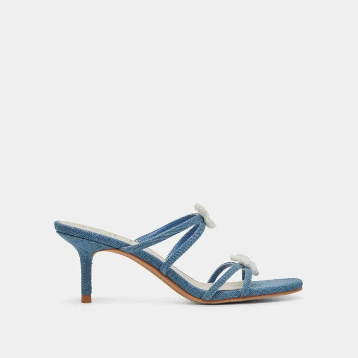 Heels Shop Dolce Vita Bete Heels Blue Denim Blue Denim
