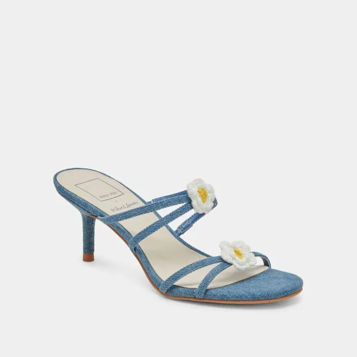 Heels Shop Dolce Vita Bete Heels Blue Denim Blue Denim