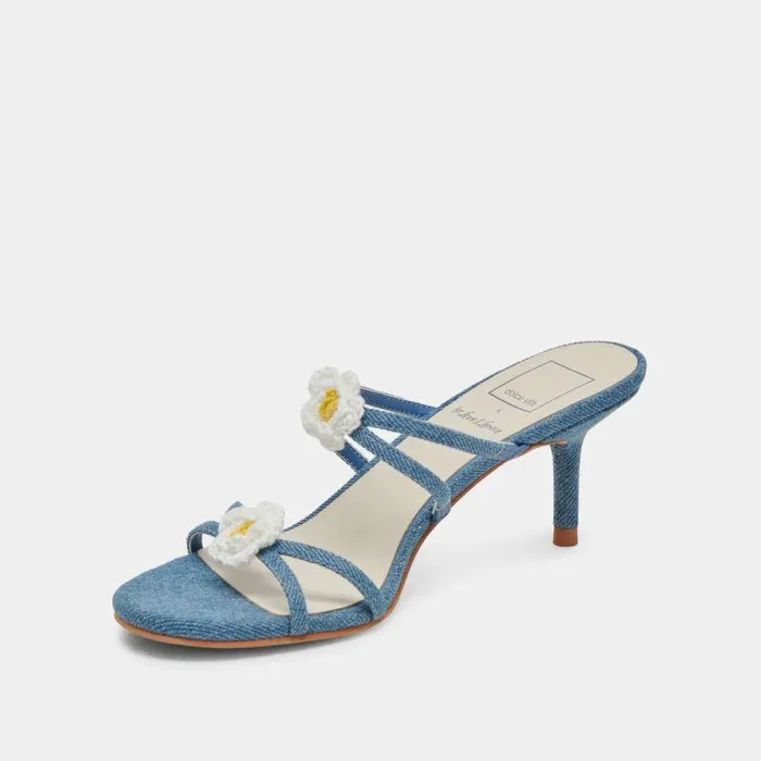 Heels Shop Dolce Vita Bete Heels Blue Denim Blue Denim