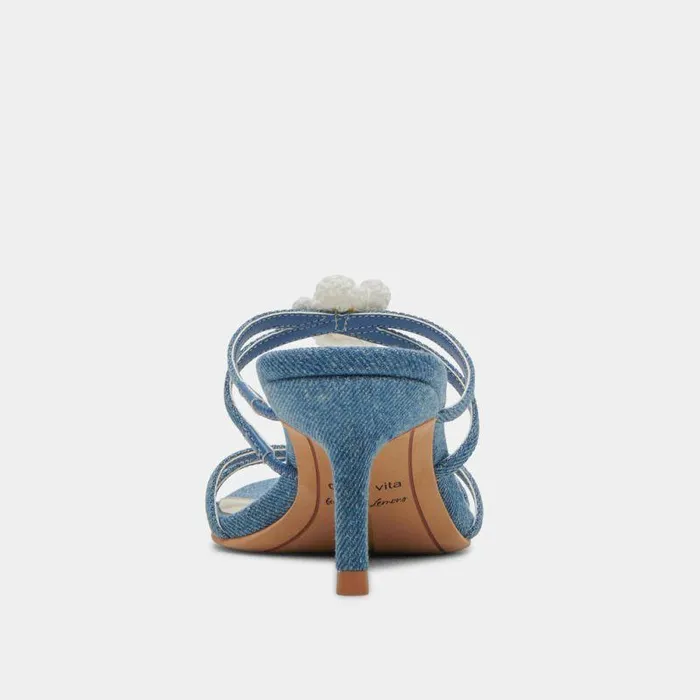 Heels Shop Dolce Vita Bete Heels Blue Denim Blue Denim
