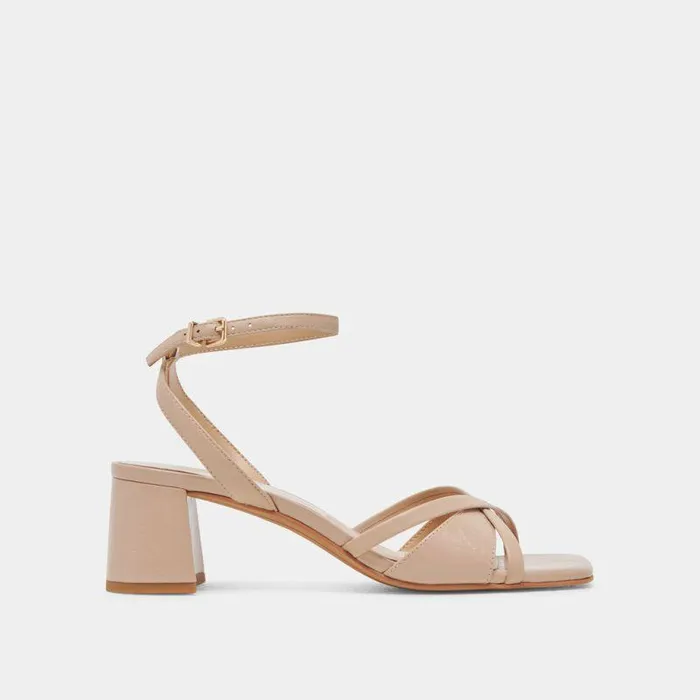 Heels Shop Dolce Vita Blakly Heels Beige Crinkle Patent Beige Crinkle Patent