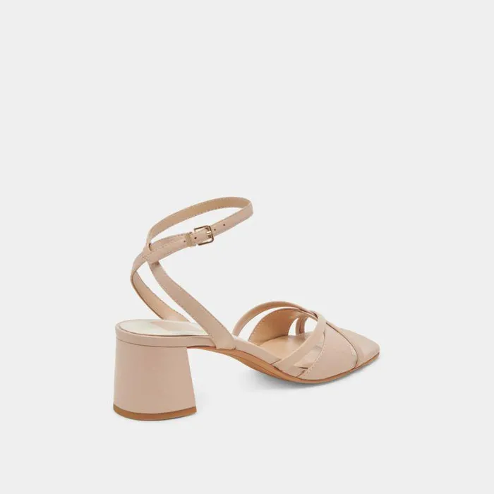 Heels Shop Dolce Vita Blakly Heels Beige Crinkle Patent Beige Crinkle Patent