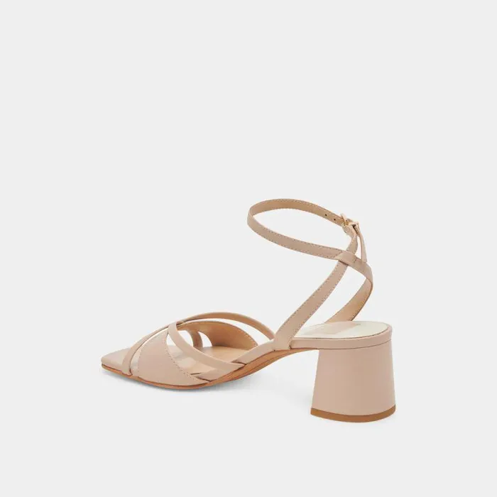 Heels Shop Dolce Vita Blakly Heels Beige Crinkle Patent Beige Crinkle Patent