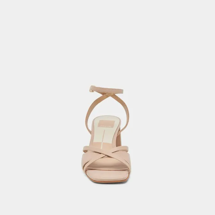 Heels Shop Dolce Vita Blakly Heels Beige Crinkle Patent Beige Crinkle Patent
