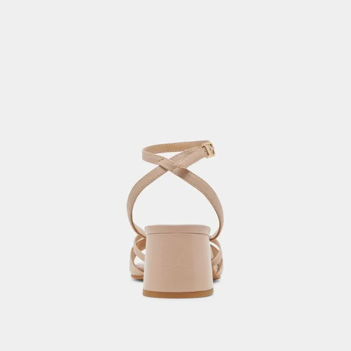 Heels Shop Dolce Vita Blakly Heels Beige Crinkle Patent Beige Crinkle Patent