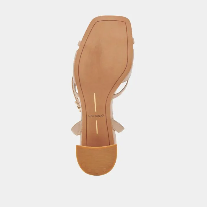 Heels Shop Dolce Vita Blakly Heels Beige Crinkle Patent Beige Crinkle Patent