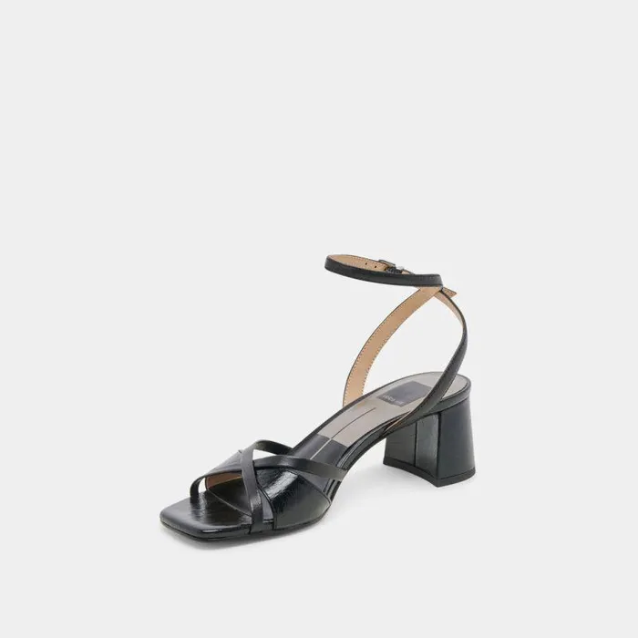 Heels Shop Dolce Vita Blakly Heels Midnight Crinkle Patent Midnight Crinkle Patent