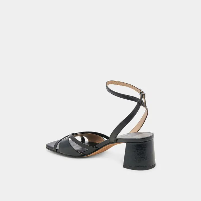 Heels Shop Dolce Vita Blakly Heels Midnight Crinkle Patent Midnight Crinkle Patent