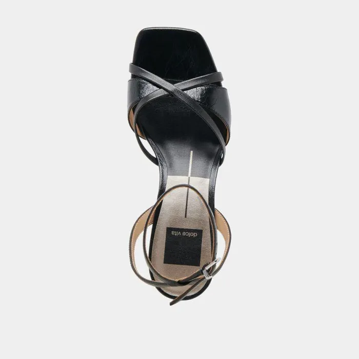 Heels Shop Dolce Vita Blakly Heels Midnight Crinkle Patent Midnight Crinkle Patent