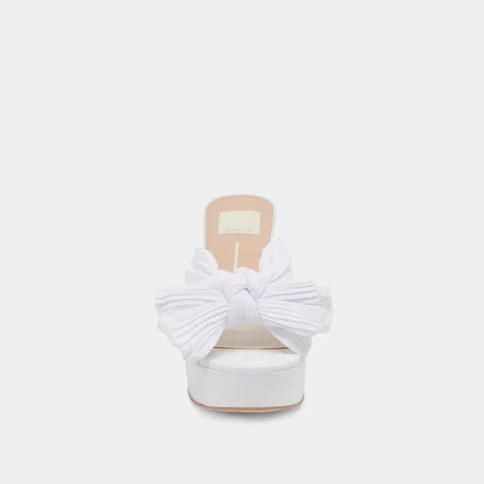 Heels Shop Dolce Vita Blare Heels White Satin White Satin