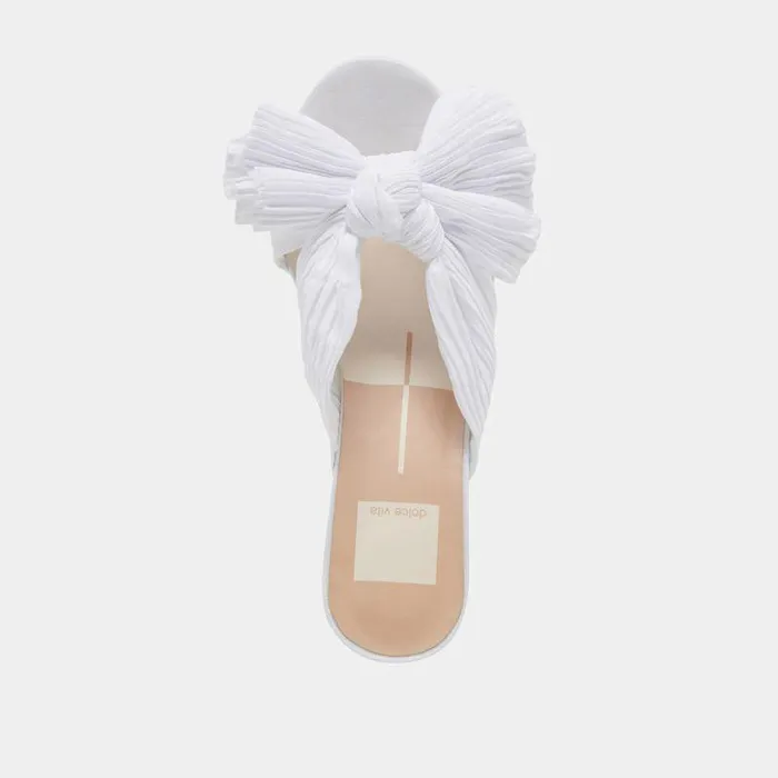 Heels Shop Dolce Vita Blare Heels White Satin White Satin