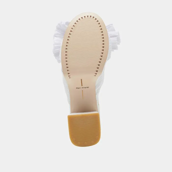 Heels Shop Dolce Vita Blare Heels White Satin White Satin