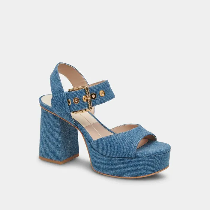 Heels Shop Dolce Vita Bobby Heels Blue Denim Blue Denim