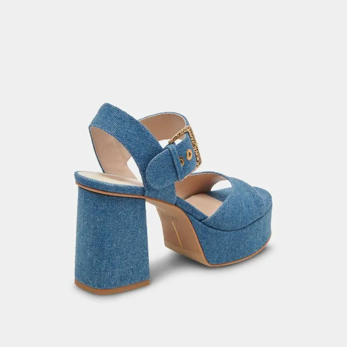 Heels Shop Dolce Vita Bobby Heels Blue Denim Blue Denim