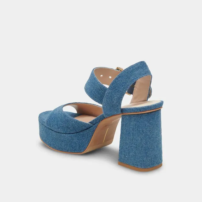 Heels Shop Dolce Vita Bobby Heels Blue Denim Blue Denim
