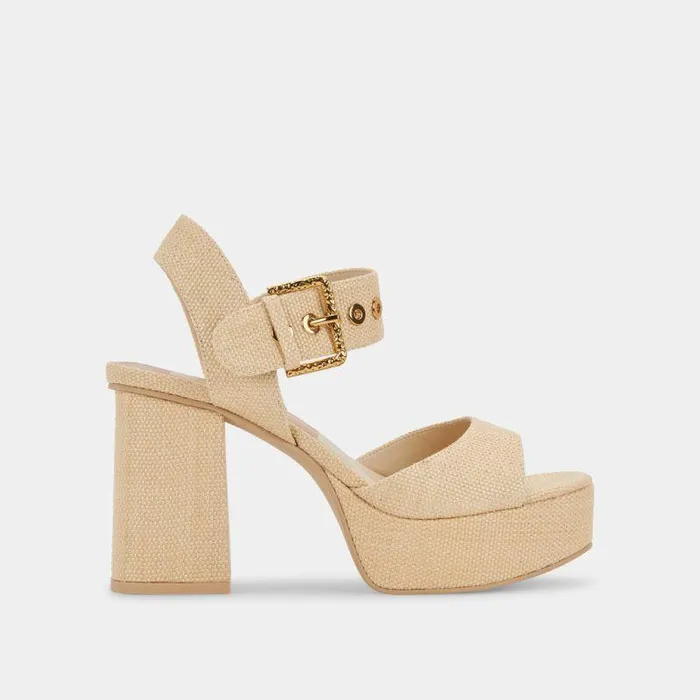 Heels Shop Dolce Vita Bobby Heels Natural Raffia Natural Raffia