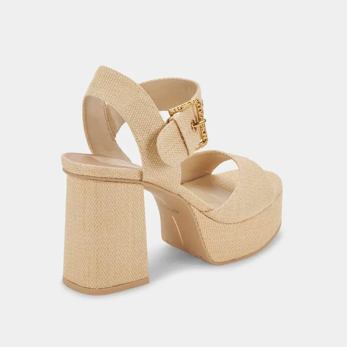 Heels Shop Dolce Vita Bobby Heels Natural Raffia Natural Raffia