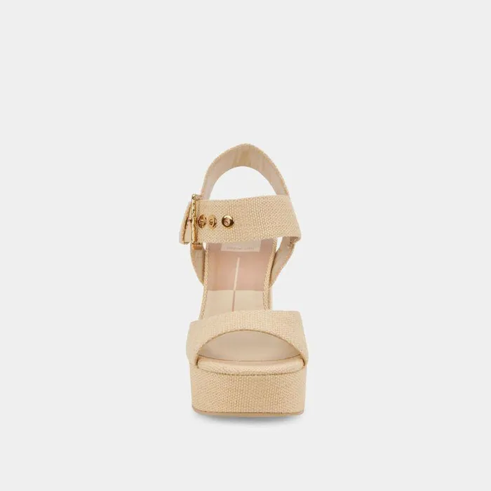 Heels Shop Dolce Vita Bobby Heels Natural Raffia Natural Raffia
