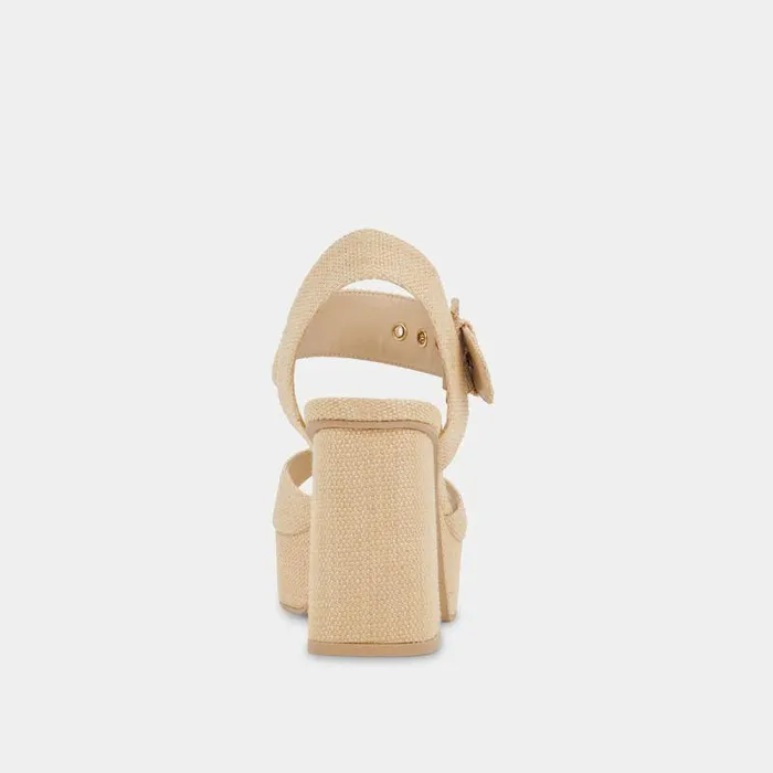 Heels Shop Dolce Vita Bobby Heels Natural Raffia Natural Raffia