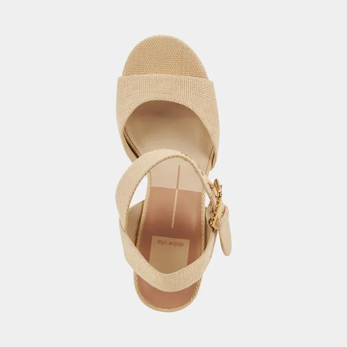 Heels Shop Dolce Vita Bobby Heels Natural Raffia Natural Raffia