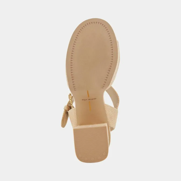 Heels Shop Dolce Vita Bobby Heels Natural Raffia Natural Raffia