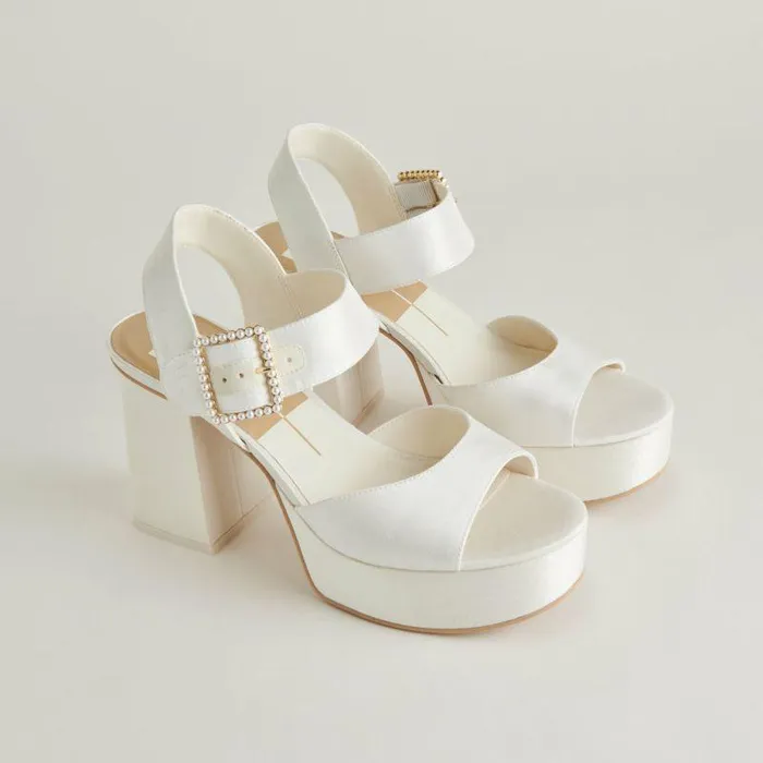 Heels Shop Dolce Vita Bobby Pearl Heels White Pearls White Pearls