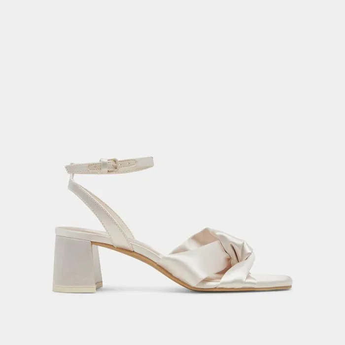 Heels Shop Dolce Vita Brenna Heels Ivory Satin Ivory Satin