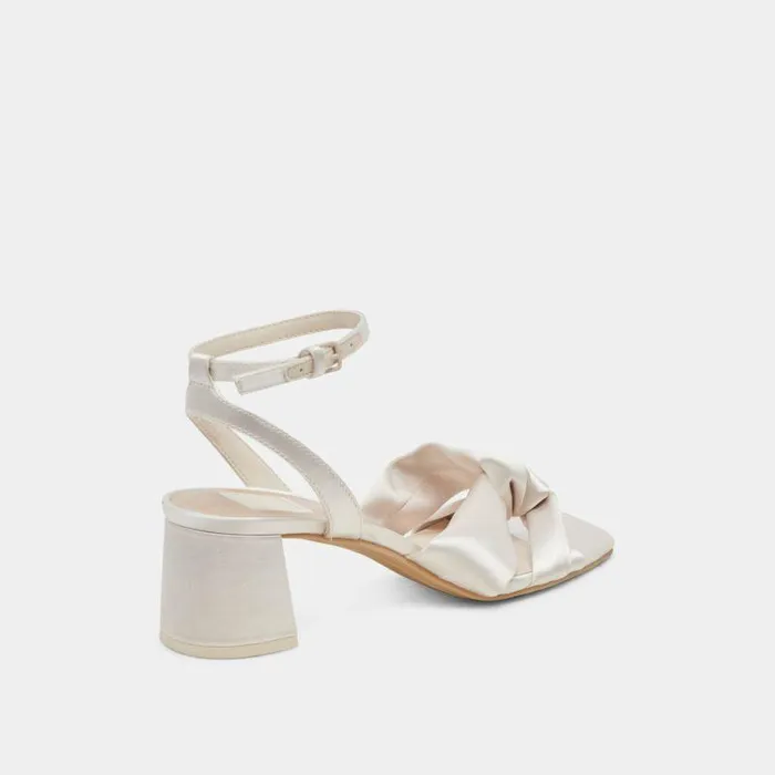 Heels Shop Dolce Vita Brenna Heels Ivory Satin Ivory Satin