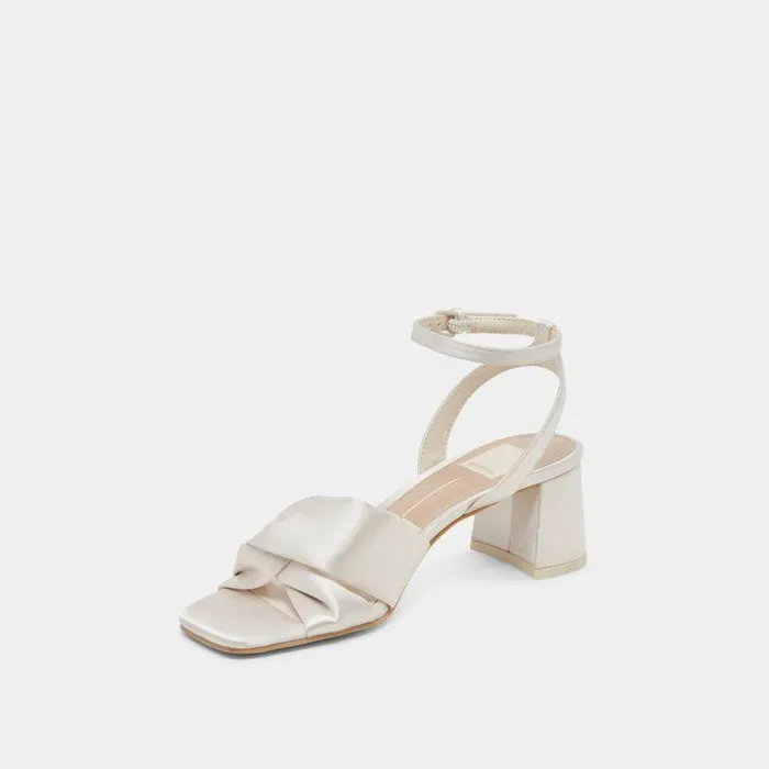 Heels Shop Dolce Vita Brenna Heels Ivory Satin Ivory Satin