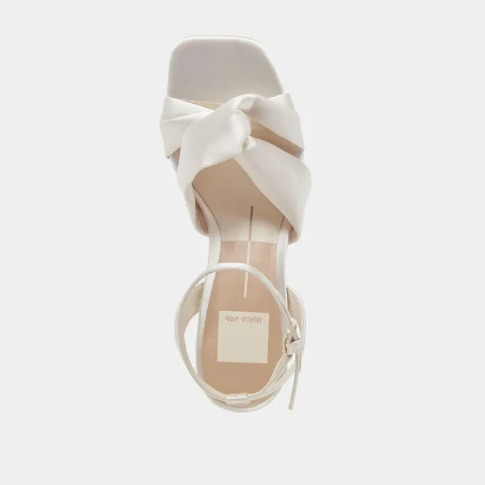Heels Shop Dolce Vita Brenna Heels Ivory Satin Ivory Satin