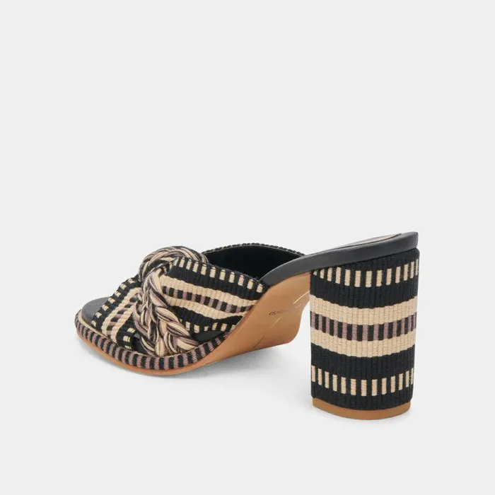 Heels Shop Dolce Vita Brilah Heels Black Multi Woven Black Multi Woven