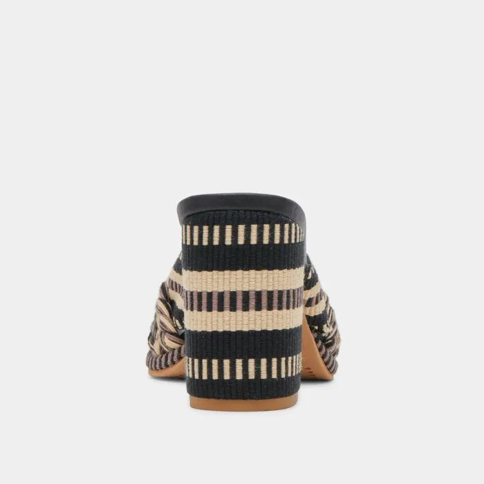 Heels Shop Dolce Vita Brilah Heels Black Multi Woven Black Multi Woven