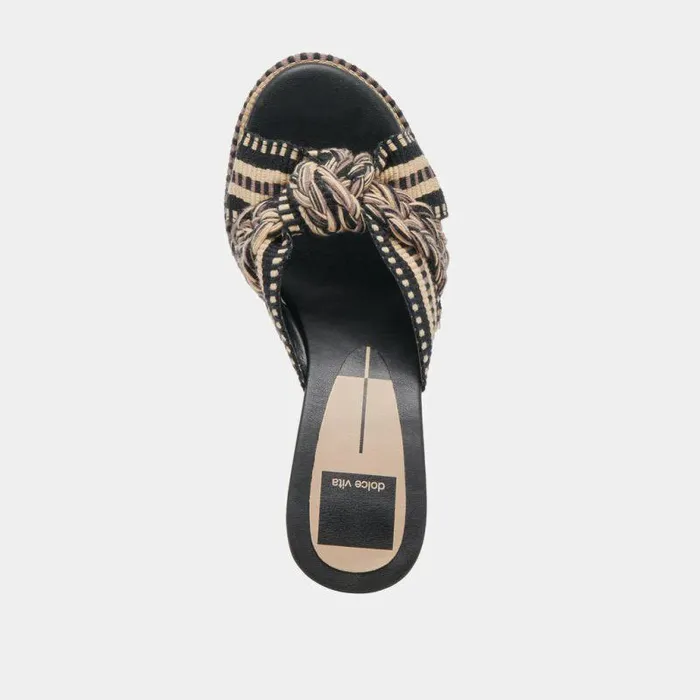 Heels Shop Dolce Vita Brilah Heels Black Multi Woven Black Multi Woven