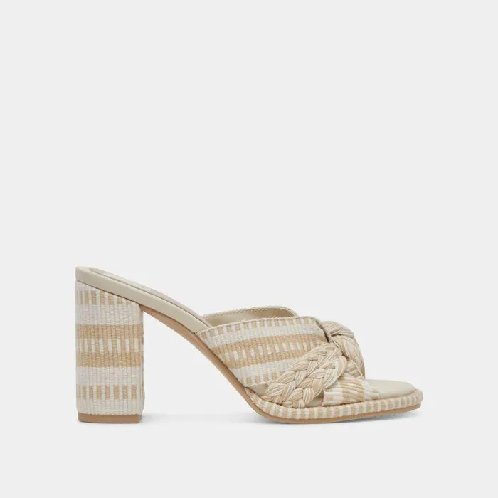 Heels Shop Dolce Vita Brilah Heels Natural Multi Woven Natural Multi Woven
