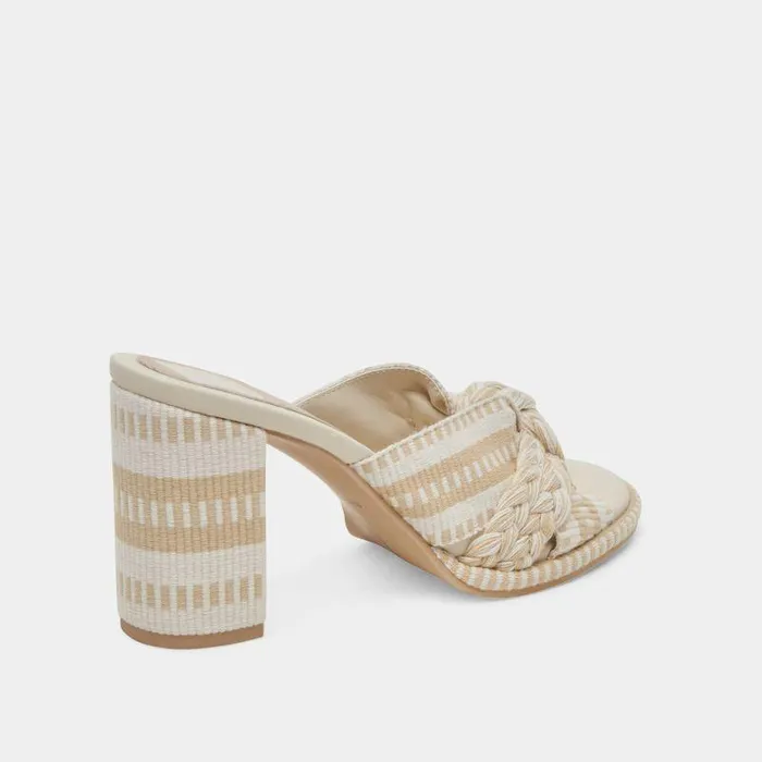 Heels Shop Dolce Vita Brilah Heels Natural Multi Woven Natural Multi Woven