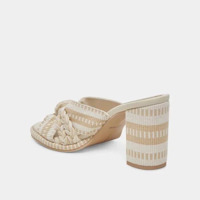Heels Shop Dolce Vita Brilah Heels Natural Multi Woven Natural Multi Woven