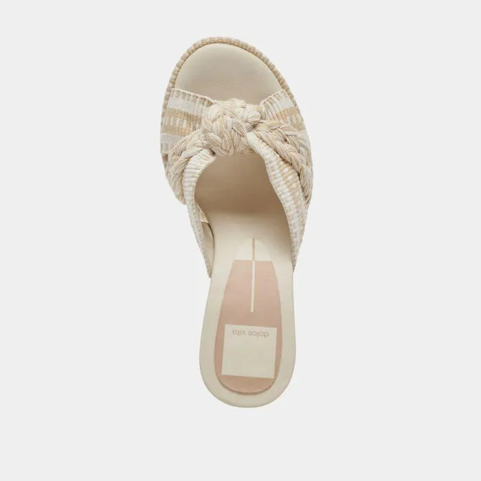 Heels Shop Dolce Vita Brilah Heels Natural Multi Woven Natural Multi Woven