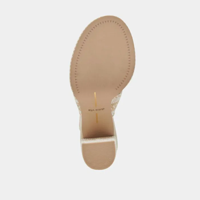 Heels Shop Dolce Vita Brilah Heels Natural Multi Woven Natural Multi Woven