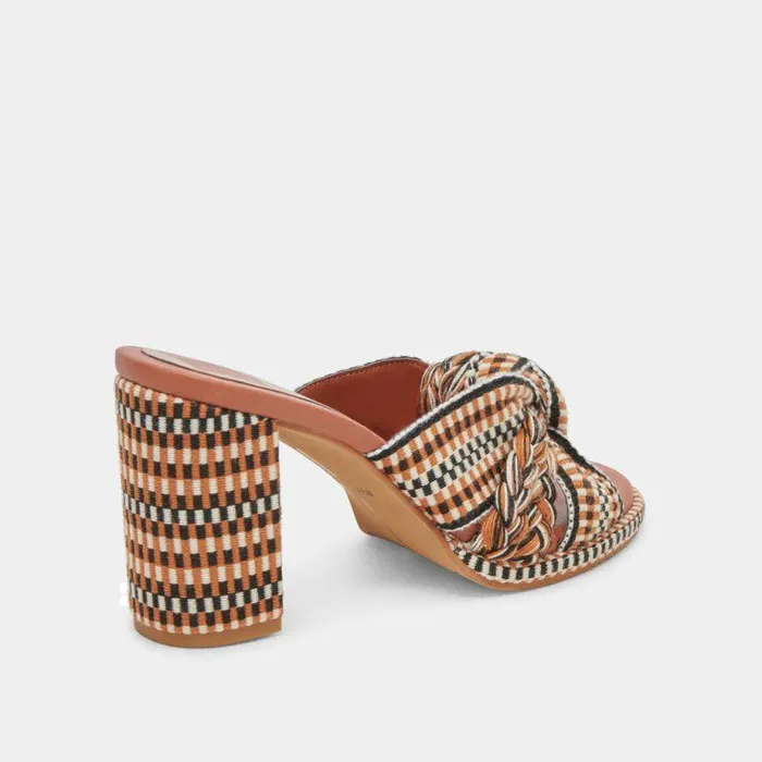 Heels Shop Dolce Vita Brilah Heels Tan Multi Woven Tan Multi Woven