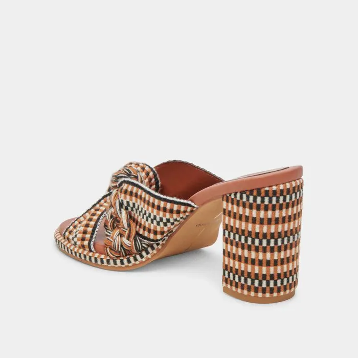 Heels Shop Dolce Vita Brilah Heels Tan Multi Woven Tan Multi Woven