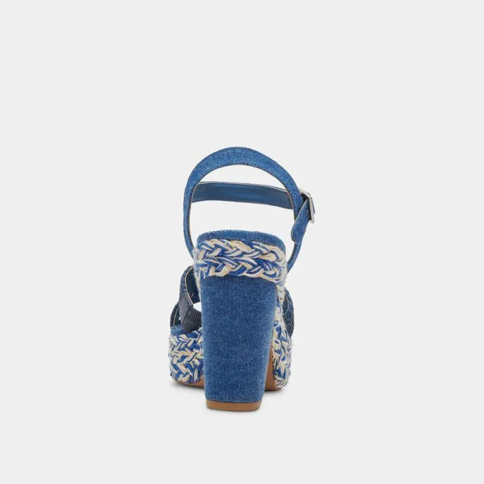 Heels Shop Dolce Vita Cale Heels Blue Denim Blue Denim