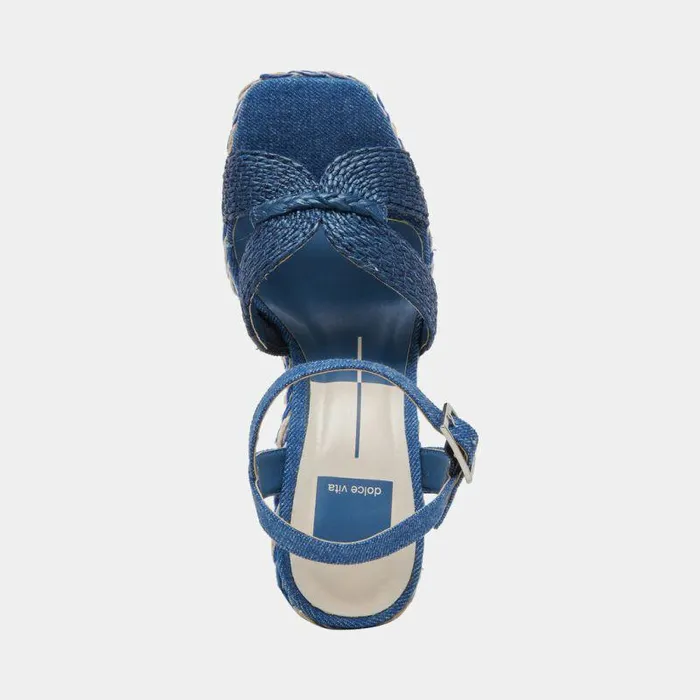 Heels Shop Dolce Vita Cale Heels Blue Denim Blue Denim