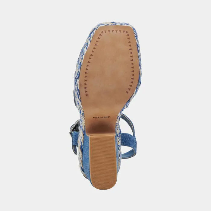 Heels Shop Dolce Vita Cale Heels Blue Denim Blue Denim