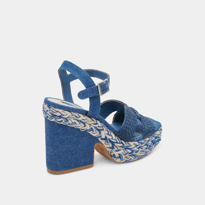 Heels Shop Dolce Vita Cale Heels Blue Denim Blue Denim