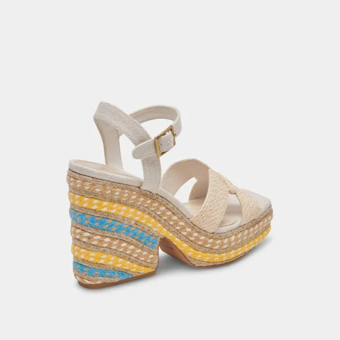 Heels Shop Dolce Vita Cale Heels Citrus Multi Raffia Citrus Multi Raffia