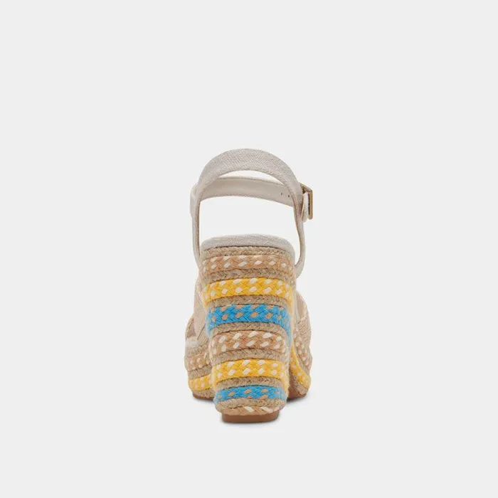 Heels Shop Dolce Vita Cale Heels Citrus Multi Raffia Citrus Multi Raffia