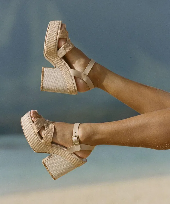 Heels Shop Dolce Vita Cale Heels Lt Natural Raffia Lt Natural Raffia