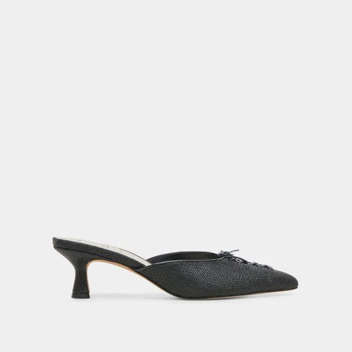 Heels Shop Dolce Vita Camile Heels Onyx Raffia Onyx Raffia